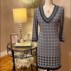 Max Studio Floral Blue & White Dress - Excellent pre loved condition